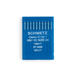 Set 10 ace Schmetz 135x pentru masini de cusut piele, marime ata 138, varf rotund - Tandy Leather 3789-70