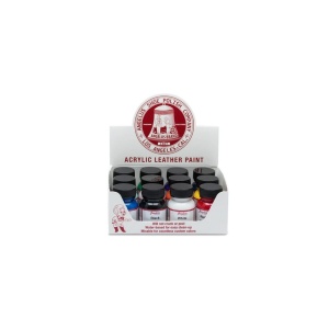 Set 12 vopsele acrilice pentru piele si sneakers Angelus, 12 x 29.5 ml - Img 3