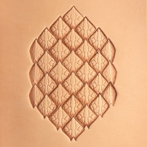 Set de 6 stante de embosare Craftool Make-Your-Own pentru model rotating dragon scale (solzi de dragon) - Tandy Leather 69085-00 - Img 2