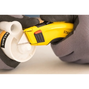 Stanley 0-10-778, Cutter cu lama retractabila FatMax, 180mm + 5 lame trapezoidale 19mm - Img 2