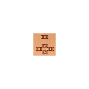 Stanta de embosare piele Craftool X595 (basketweave cerc centru) - Tandy Leather 6595-00 - Img 3