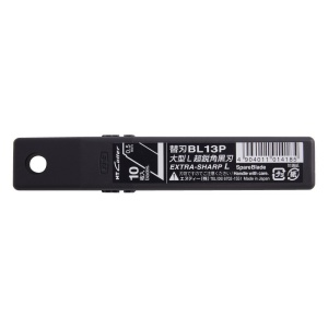 BL13P Set 10 lame cutter negre, EXTRA SHARP de tip L- 18 mm, NT Cutter - Img 7