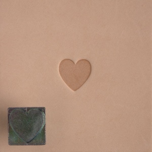 Cap de stanta de embosare 2D Craftool Mini, model inima (Heart) - Tandy Leather 8846-00
