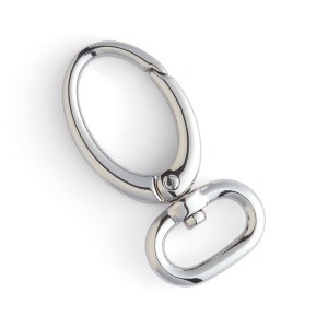Carabina ovala cu arc (Oval Spring Snap) 19 mm si 25 mm, curcubeu, cupru si nichel antic - Tandy Leather - imagine 8