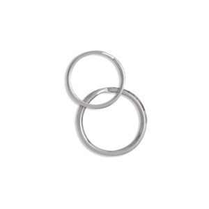 Inele despicate pentru chei, nichelate, 25 si 32 mm - Tandy Leather - Img 3