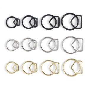 Inele O cu triunghi, set 6 buc - Tandy Leather - imagine 2