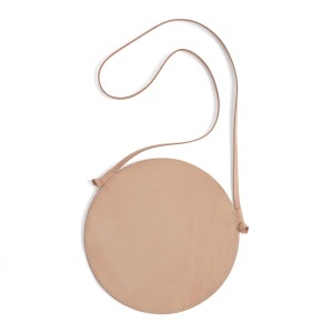 Kit geanta crossbody rotunda din piele vegetala Tandy Leather, diametru 28 cm