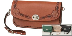 Kit plic Isabella din piele vegetala Tandy Leather, cu bareta de mana - imagine 8
