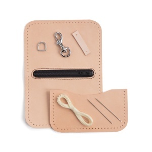 Kit portmoneu Oxford din piele vegetala Tandy Leather, cu carabina, 12,7 x 8,9 cm - imagine 2