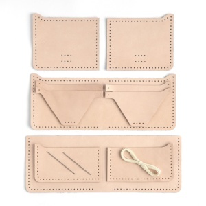 Kit portofel bi-pliat Dillon din piele Tandy Leather, 8,9 x 12 x 2,5 cm - imagine 6