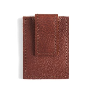 Kit portofel cu clip pentru bani Bison din piele de bizon Tandy Leather, 10 x 7,6 cm - imagine 4