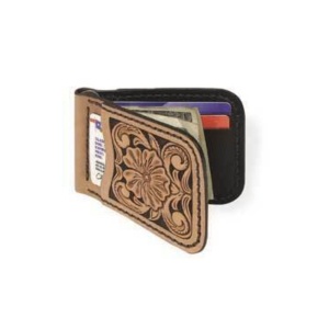 Kit portofel cu clip pentru bani din piele Tandy Leather, 11,4 x 7,9 cm - Img 10