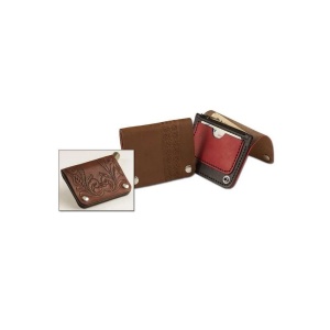 Kit portofel Renegade din piele vegetala Tandy Leather, cu buzunar cu fermoar pentru monede - Img 5
