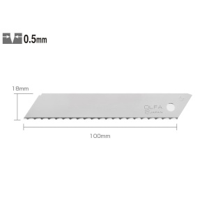 LWB-3B Set 3 lame cutter tip fierastrau -18 mm, Olfa - Img 1