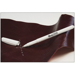 Marker alb pentru marcare temporara pe piele Tandy Leather Marking Pen - Tandy Leather 2097-00 - Img 3