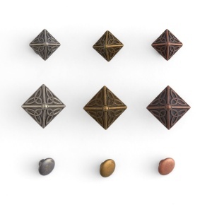 Nituri decorative piramida celtica, fara nichel, set 6 buc - Tandy Leather