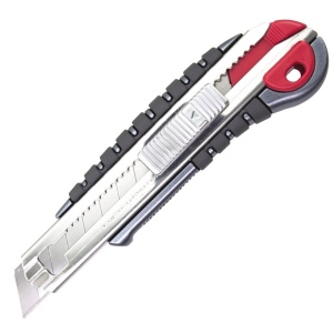 NT Cutter L-2500GRP Cutter Metalic Magazie 6 Lame Grip 18mm