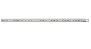 Rigla inox gradata 300 x 13 mm pentru masurare si trasare - Img 3