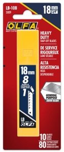 Set 10 lame cutter segmentate 18 mm OLFA LB-10 Japonia, din otel superior - Img 6
