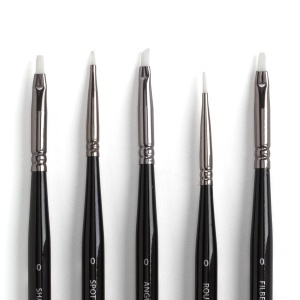 Set pensule Angelus Micro Detail pentru detalii fine, 5 bucati - Tandy Leather 2812-07 - Img 2
