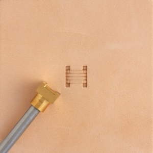 Stanta de embosare din alama, model impletitura lattice cu paie (Straw Lattice Weave) - Tandy Leather 8900-14