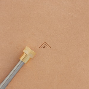 Stanta de margini embosare din alama, model triunghi aztec (Aztec Triangle) - Tandy Leather 8900-45
