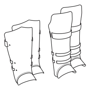 Tipar hartie aparatori de tibie (Greaves) - Tandy Leather 56449-00