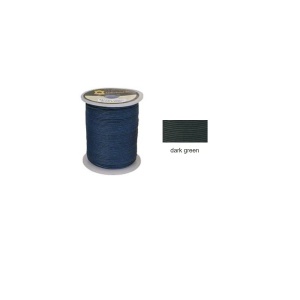 Ata dark green din bumbac usor cerata pentru cusut piele manual 100 m, 1.1 mm grosime