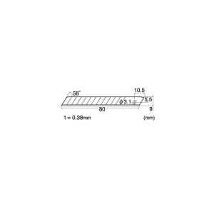 BA-100 Set 5 lame cutter segmentate de tip A- 9mm, NT Cutter - Img 3