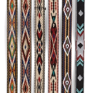 Banda tesuta decorativa Hitched Webbing Tandy Leather, 1,27 cm x 1,83 m