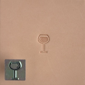 Cap de stanta de embosare 2D Craftool Mini, model pahar de vin (Wine) - Tandy Leather 8857-00