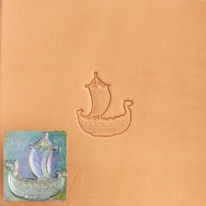 Cap de stanta de embosare 3D Craftool, model barca de viking (Viking Boat) - Tandy Leather 8736-00