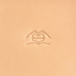 Cap de stanta de embosare 3D Craftool, model maini in forma de inima, facut manual (Handmade Heart Hands) - Tandy Leather 8471-00 - Img 2