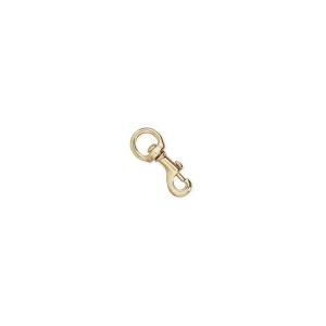 Carabina cu ochi rotativ (Swivel Eye Bolt Snap) din alama masiva pentru curele de 19 mm - Tandy Leather - Img 4
