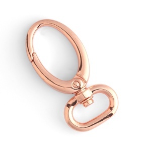 Carabina ovala cu arc (Oval Spring Snap) 19 mm si 25 mm, curcubeu, cupru si nichel antic - Tandy Leather - imagine 6