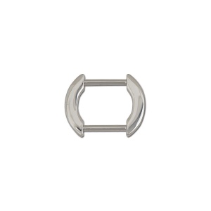 Inel cu capete arcuite pentru barete de 25 mm, nichelat - Tandy Leather - Img 3