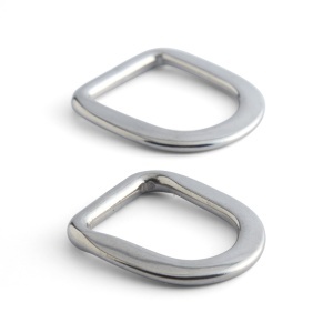 Inele D plate pentru chinga, inox, 25 si 32 mm - Tandy Leather - imagine 2