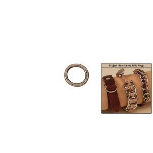 Inele O sudate mici 10, 13 si 16 mm, nichelate, set 10 buc - Tandy Leather