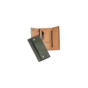 Kit portofel clasic Surveyor din piele vegetala Tandy Leather, cu fermoar, 17,8 x 9,5 cm - Img 3