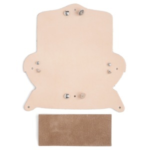 Kit toc de ochelari din piele vegetala Tandy Leather, cu capsa magnetica - imagine 3