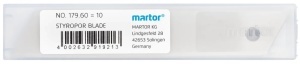 Lame pentru polistiren Martor nr. 179, inox, set 10 buc