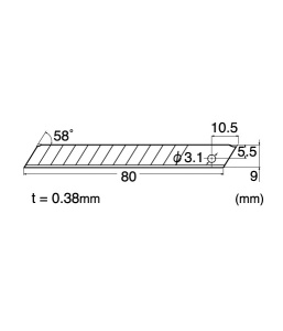 NT Cutter Set 10 Lame INOX Tip A 9mm - Img 2