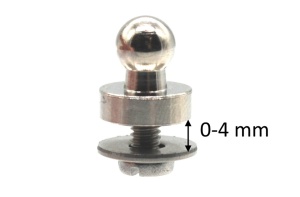 Parte inferioara cu surub M2,5 x 6 mm pentru sisteme fixare LOXX, diverse finisaje - Img 9