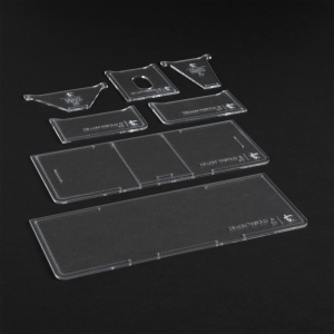 Sablon acrilic portofel tri-pliat Dillon (Dillon Trifold Wallet) - Tandy Leather 58019-00 - imagine 5
