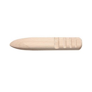 Scula din lemn de fag pentru finisat canturi piele, 15 cm x 25 mm - Img 3