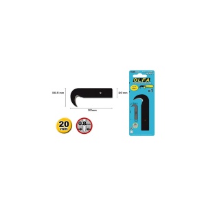 Set 3 lame cutter tip carlig OLFA HOB-1 Japonia, pentru linoleum si mocheta - Img 2