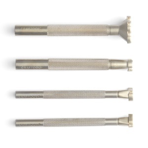 Set de 4 stante de embosare Craftool Make-Your-Own pentru model Y-weave - Tandy Leather 69045-00 - Img 3