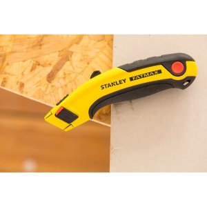 Stanley 0-10-778, Cutter cu lama retractabila FatMax, 180mm + 5 lame trapezoidale 19mm - Img 6