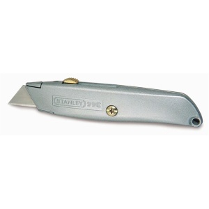 Stanley 2-10-099, Cutter metalic 99E cu lama retractabila, 160mm + 3 lame trapezoidale 62mm - Img 2