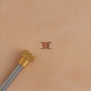 Stanta de embosare din alama, model impletitura cos cu franghie (Rope Basket Weave) - Tandy Leather 8900-17 - Img 4